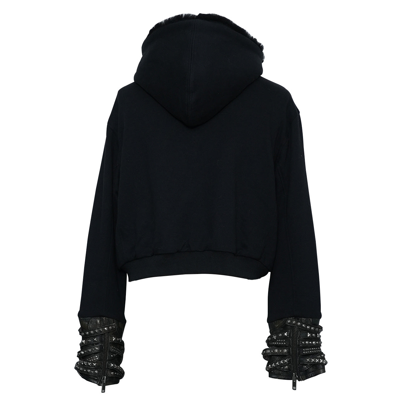 YASMINA BLACK ARMOUR HOODIE