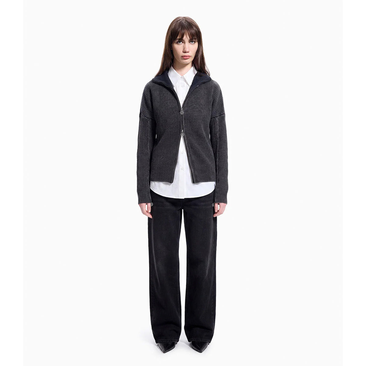 PROTÉMOA TRIPLE ZIP CARDIGAN