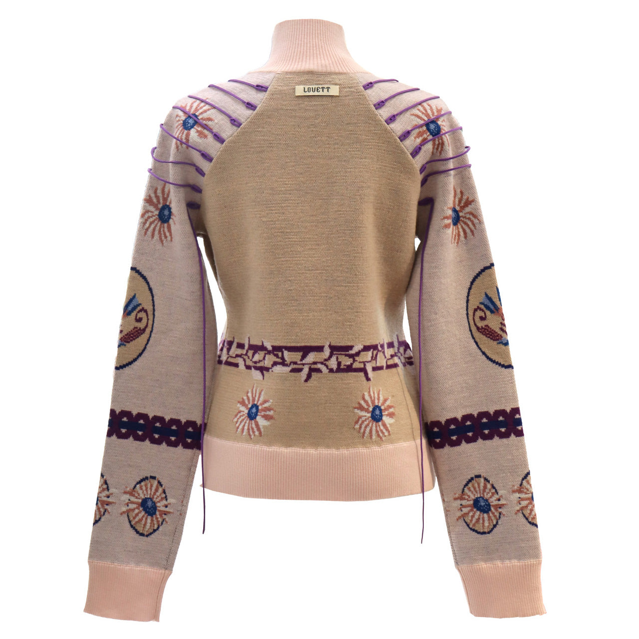 LOVETT ORNATE TIE SWEATER