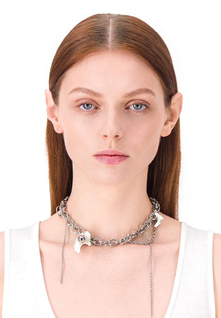 JUSTINE CLENQUET LEWIS SHELL NECKLACE