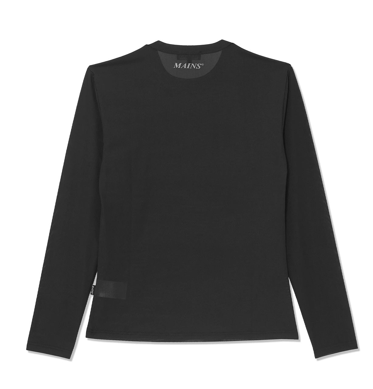 MAINS BLACK MESH LONG SLEEVE