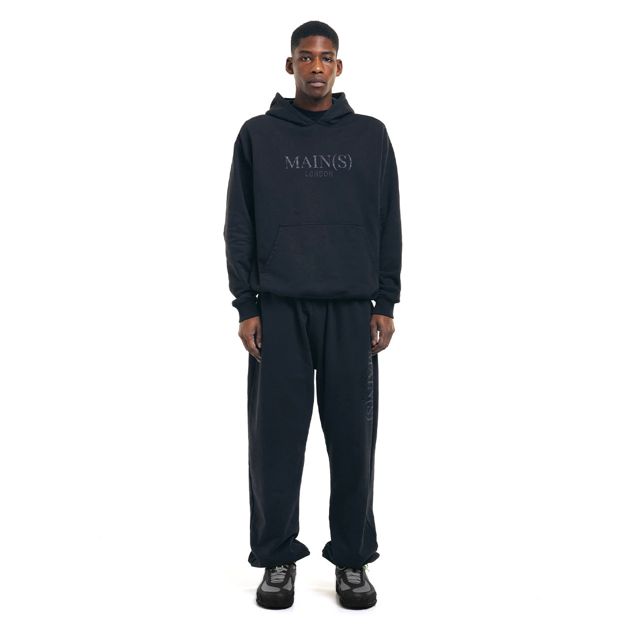 MAINS MAIN(S) BLACK PULL OVER HOODIE