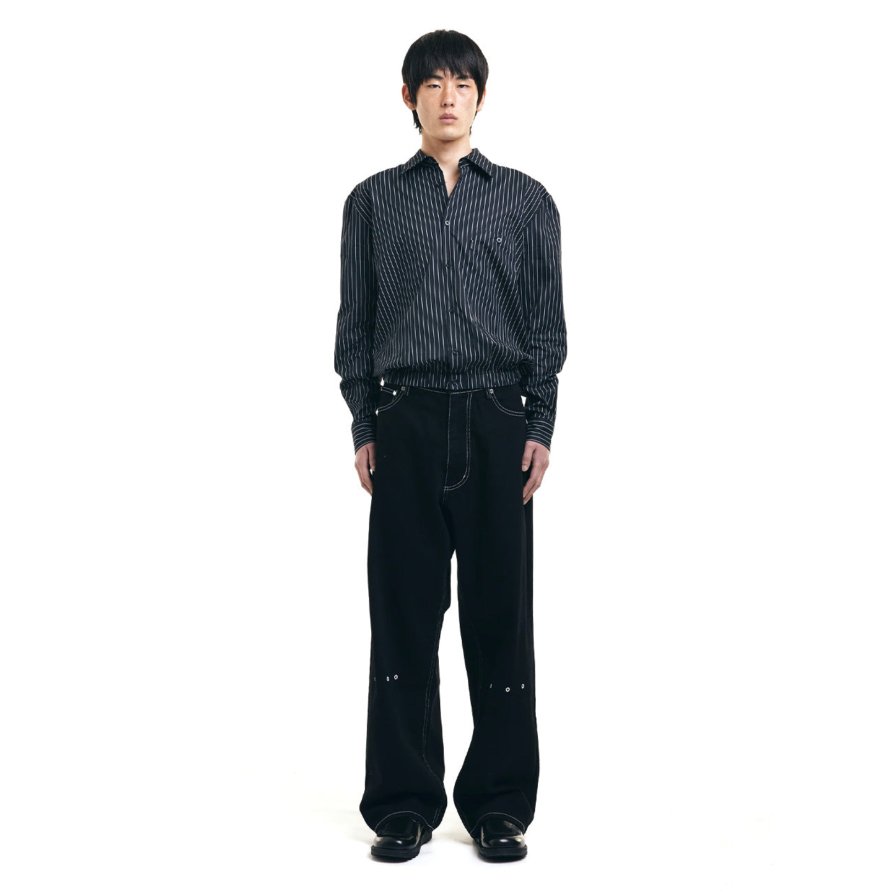 MAINS PINSTRIPE LONG SLEEVE SHIRT