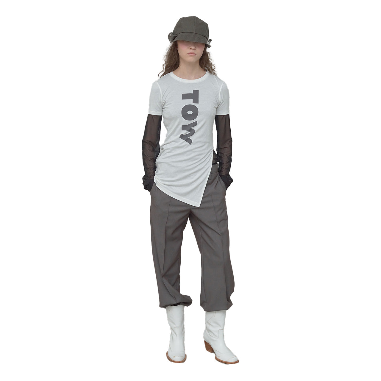 OPEN YY TOYY SIDE SLIT TEE