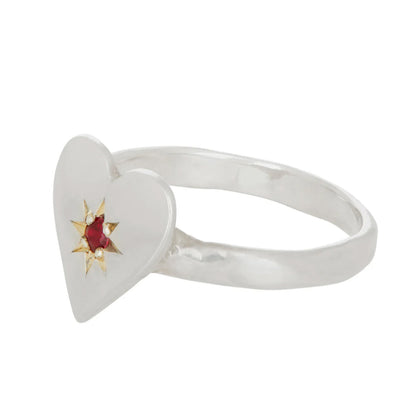 MONDO MONDO HEART RING STER ENGRAVIN