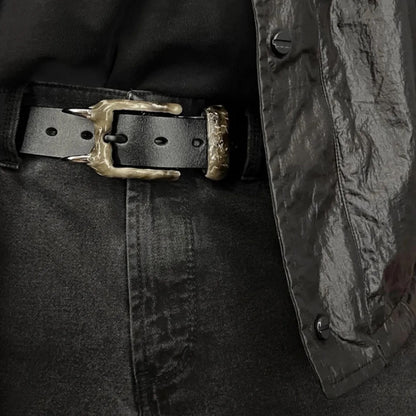 CASPER WHITE SPIKES BELT