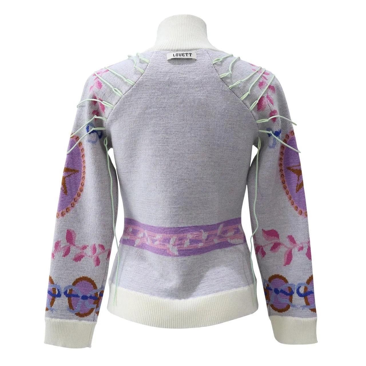 LOVETT ORNATE TIE SWEATER