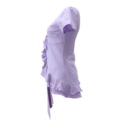 LOVETT BOW FLOUNCE TEE