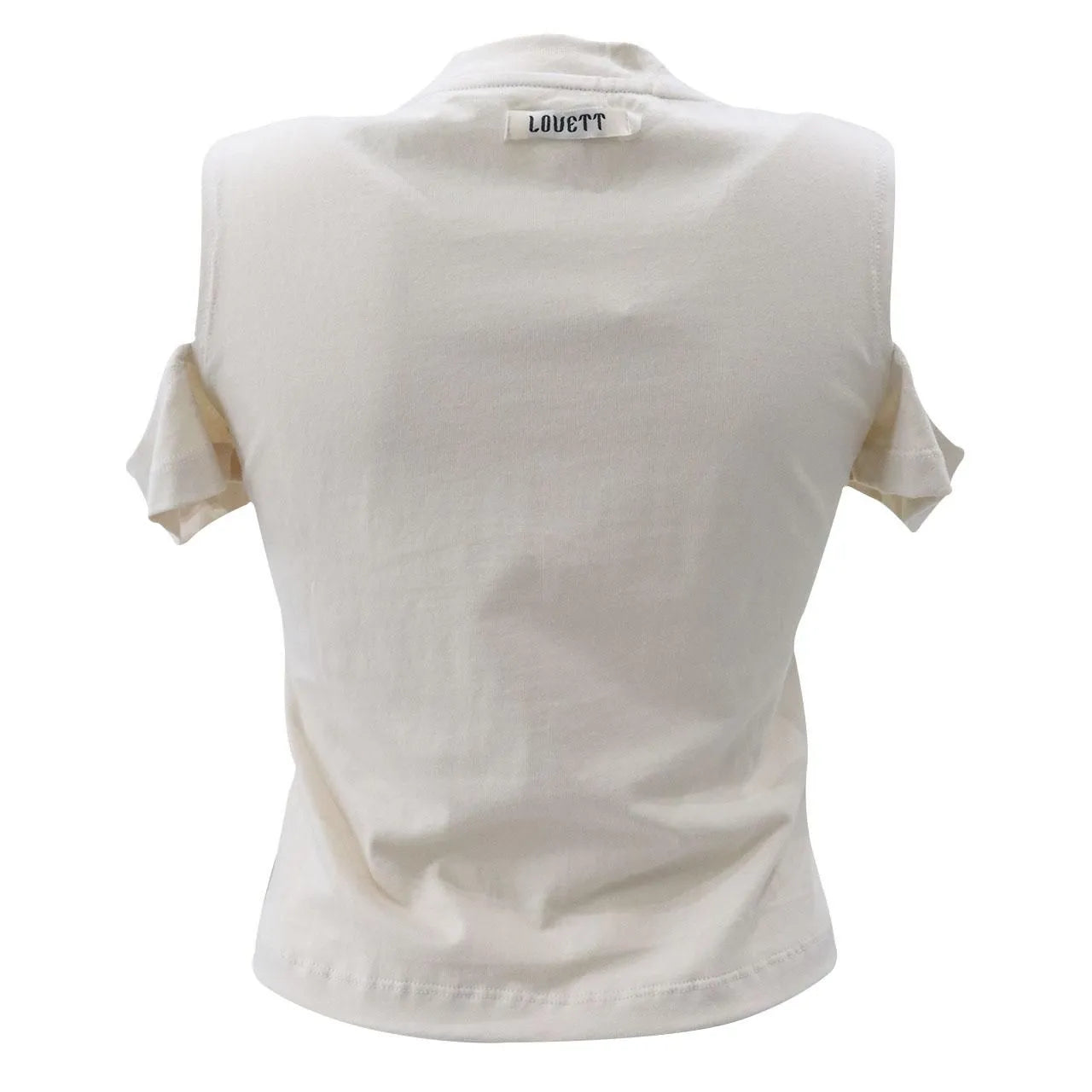 LOVETT DESTINY RHINESTONE EMBROIDERED T-SHIRT