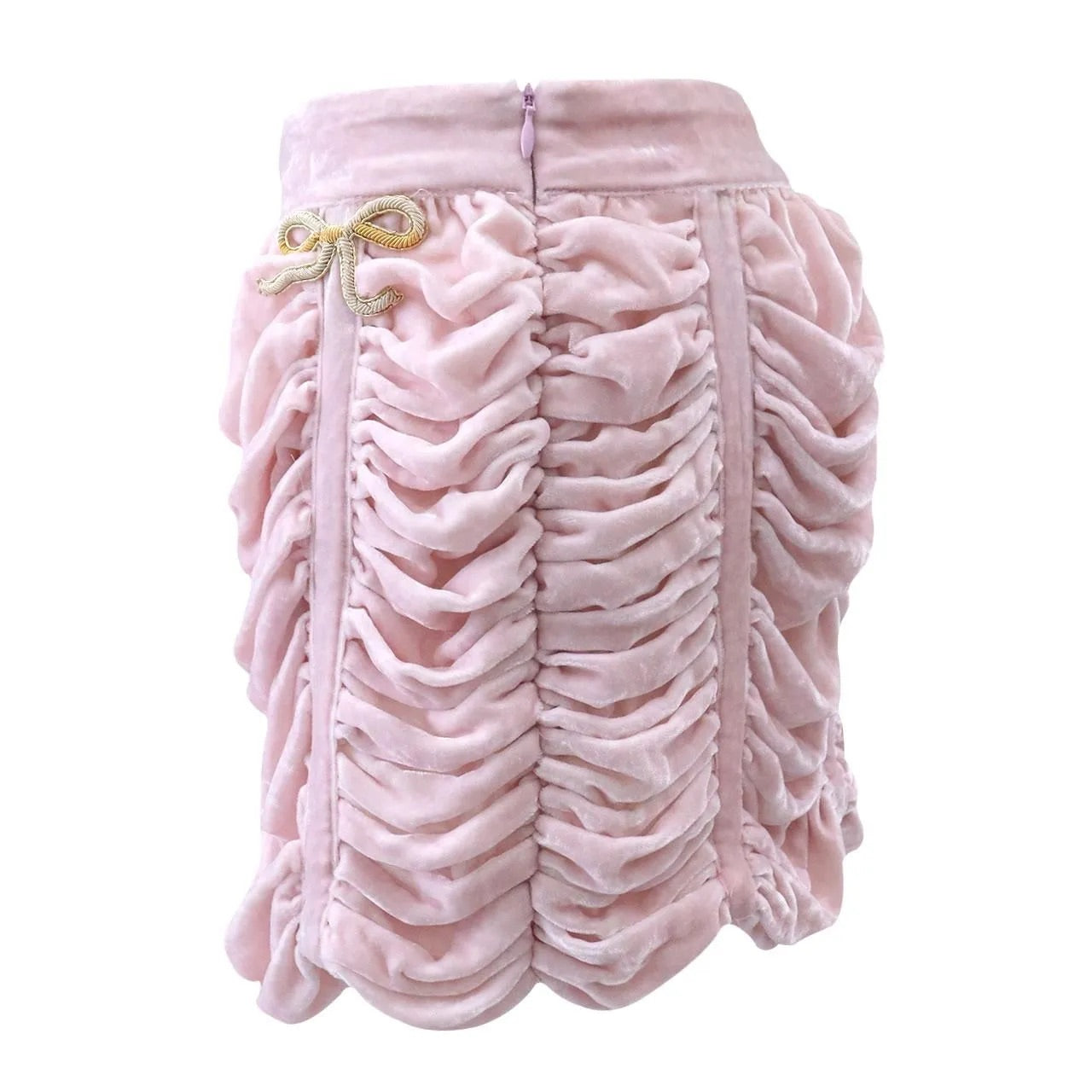 LOVETT VELVET BOW SKIRT