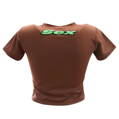SEX LOGO TIGHT T-SHIRT