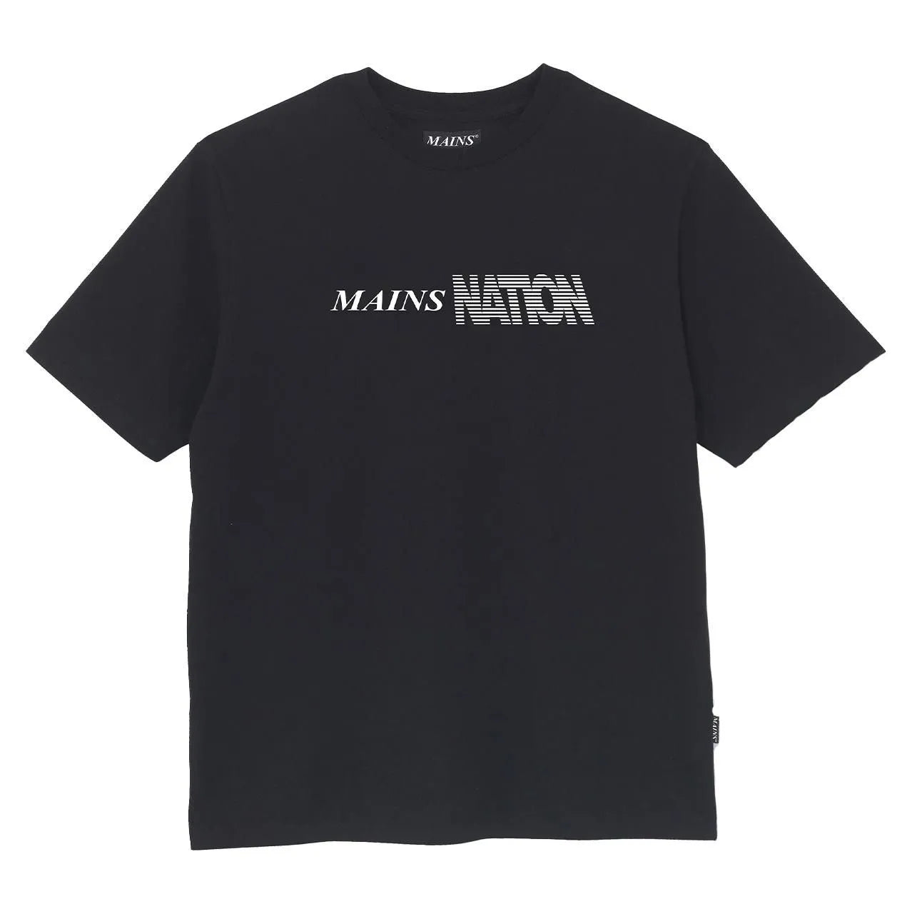 MAINS MAINS NATION BLACK T-SHIRT