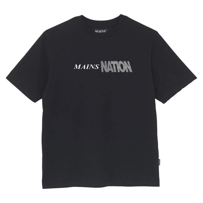MAINS MAINS NATION BLACK T-SHIRT