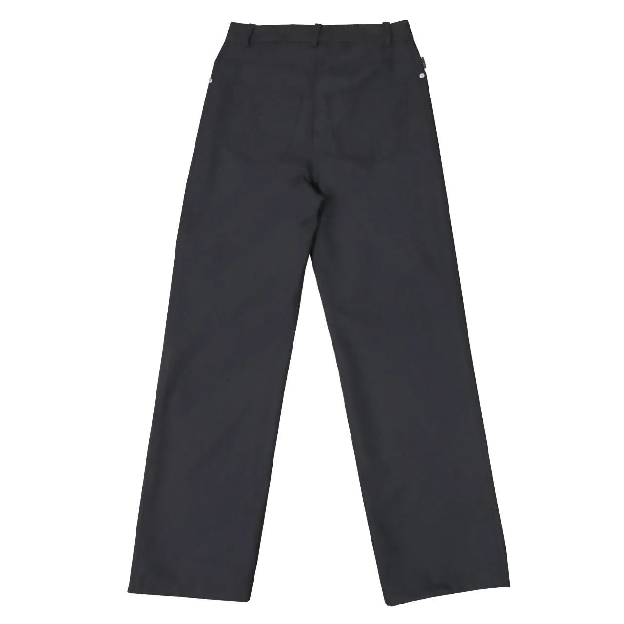 MAINS BLACK WOOL TROUSERS
