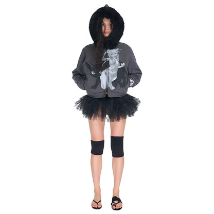 FUGUIHUA THE BEAST SHE CALLS PET HOODIE