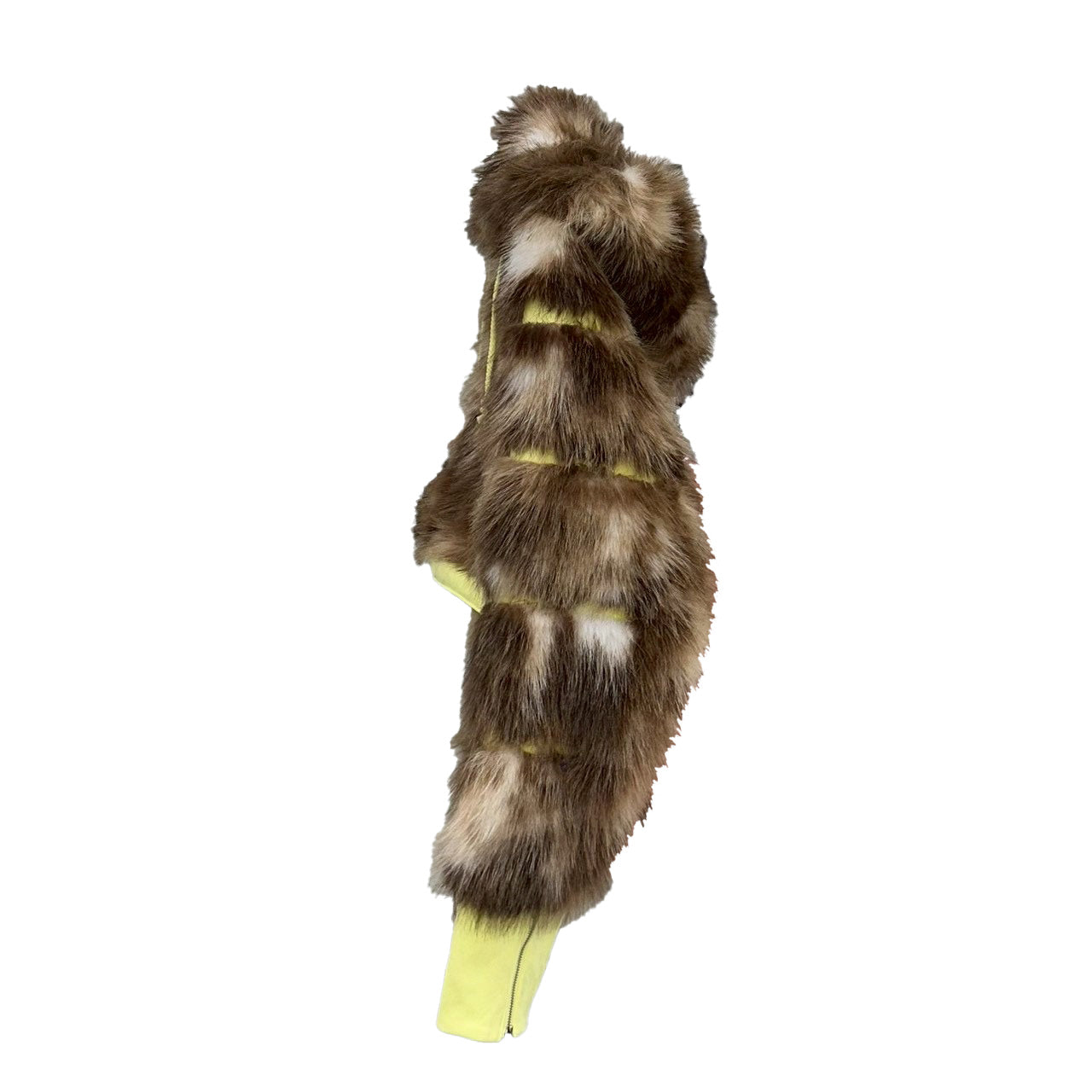 LOVETT CROPPED FUR HOODED JACKET