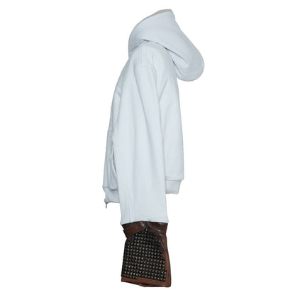 YASMINA WHITE ARMOUR HOODIE