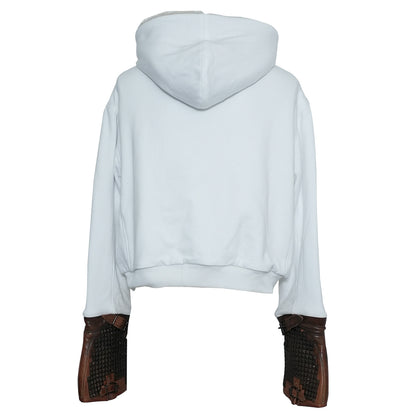 YASMINA WHITE ARMOUR HOODIE