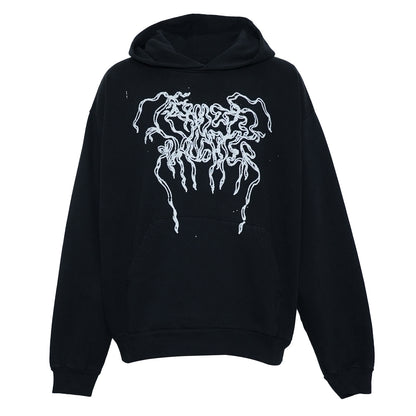 FARMERS DAUGHTER RIBBON LOGO HOODIE