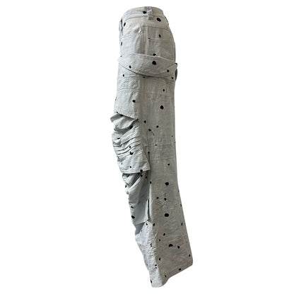 NATASHA ZINKO POLKA DOT COSMO CARGO PANTS