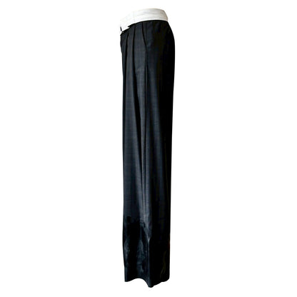 NATASHA ZINKO SILICONE ROLLED WAIST TROUSERS