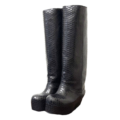 LAURA ANDRASCHKO PYTHON RIDING BOOT