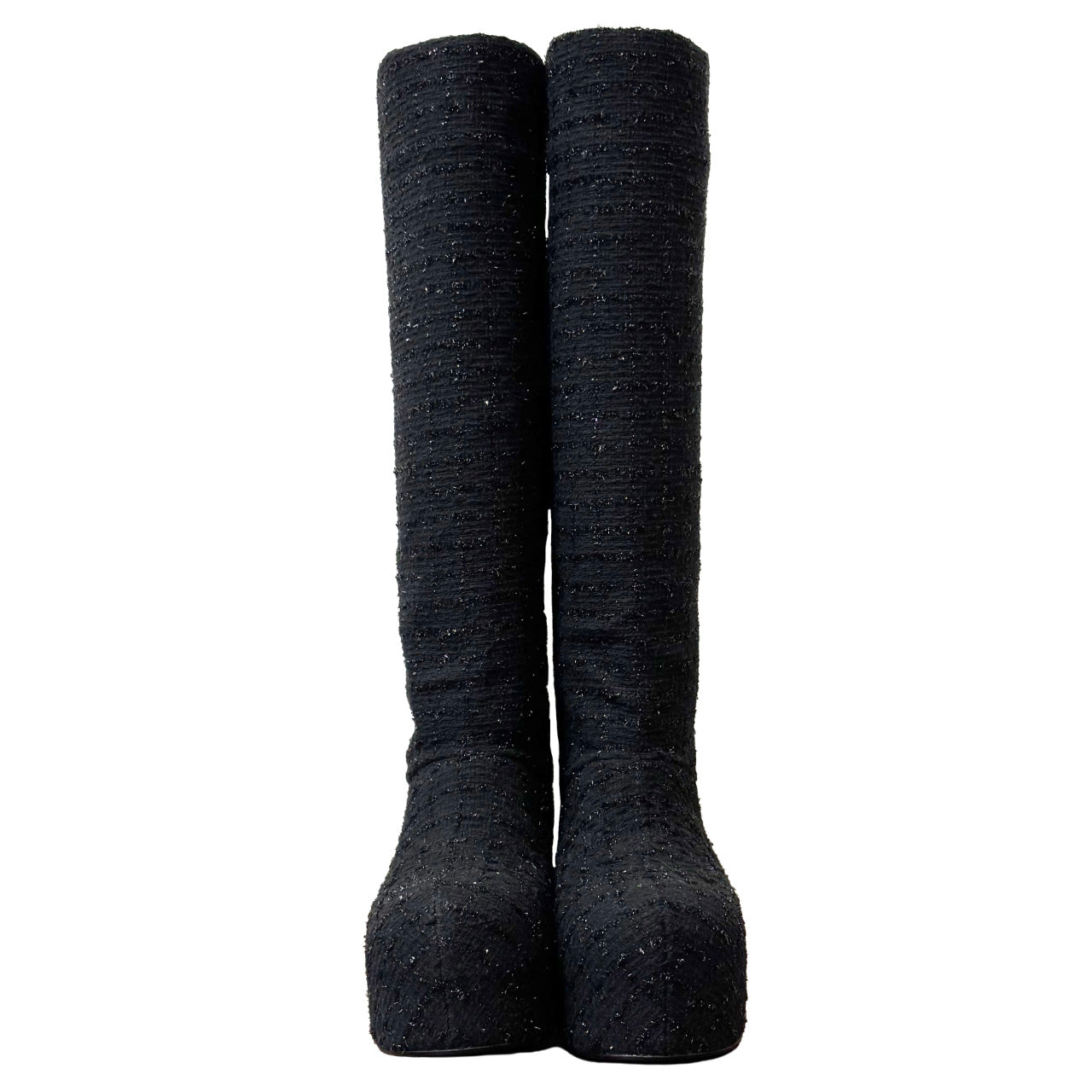 LAURA ANDRASCHKO TWEED RIDING BOOT BLUSH