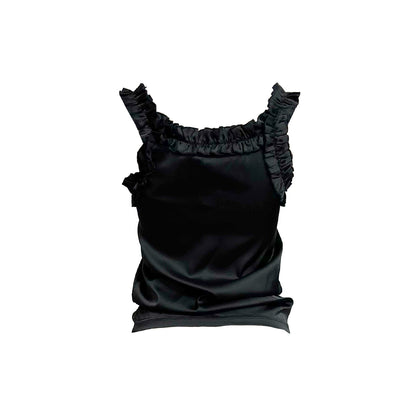 LAURA ANDRASCHKO FRILLY TANK TOP