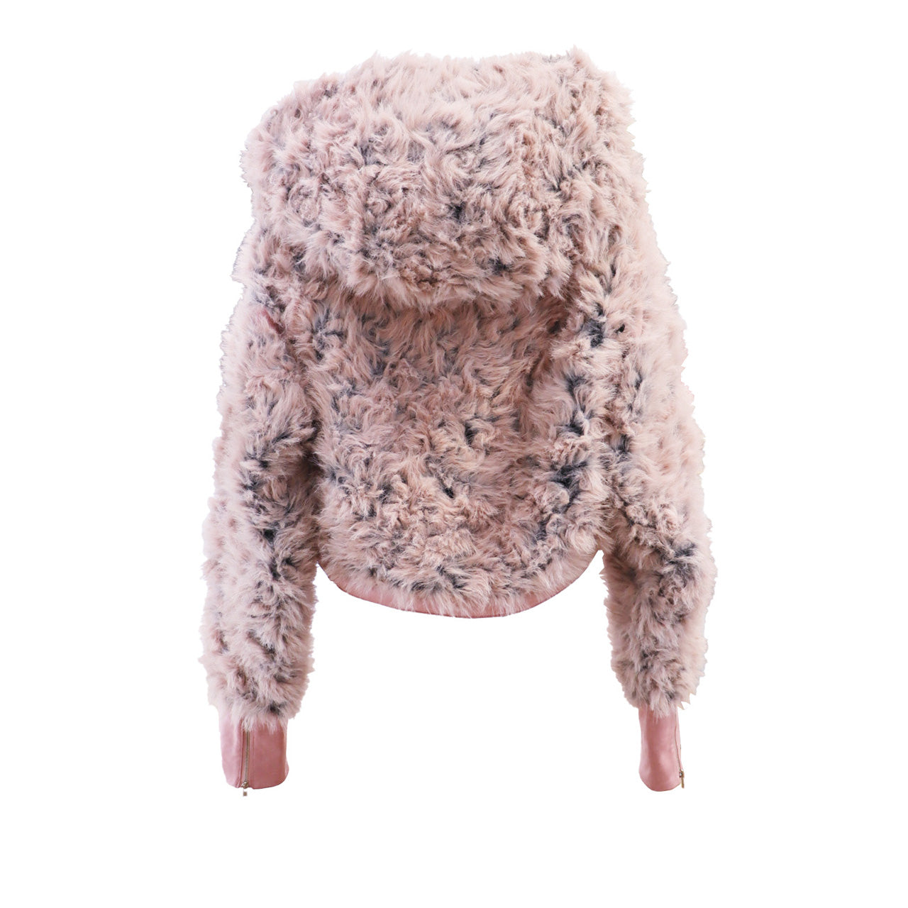 LOVETT CROPPED FUR HOODED JACKET