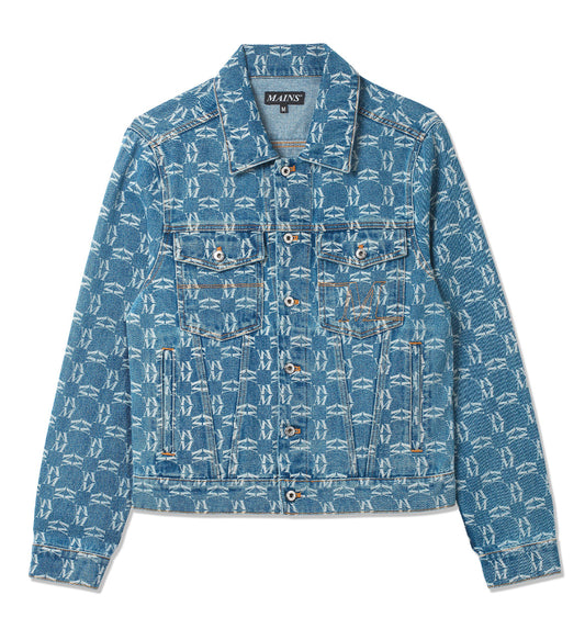 MAINS MONOGRAM DENIM JACKET