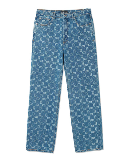 MAINS MONOGRAM STRAIGHT LEG JEANS