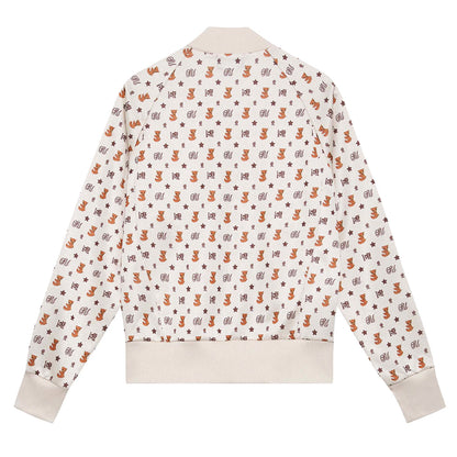 MOMENTEL FULL PRINTED BEAR ZIP-UP