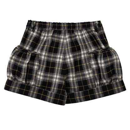 MOMENTEL CHECK BALLOON SHORTS