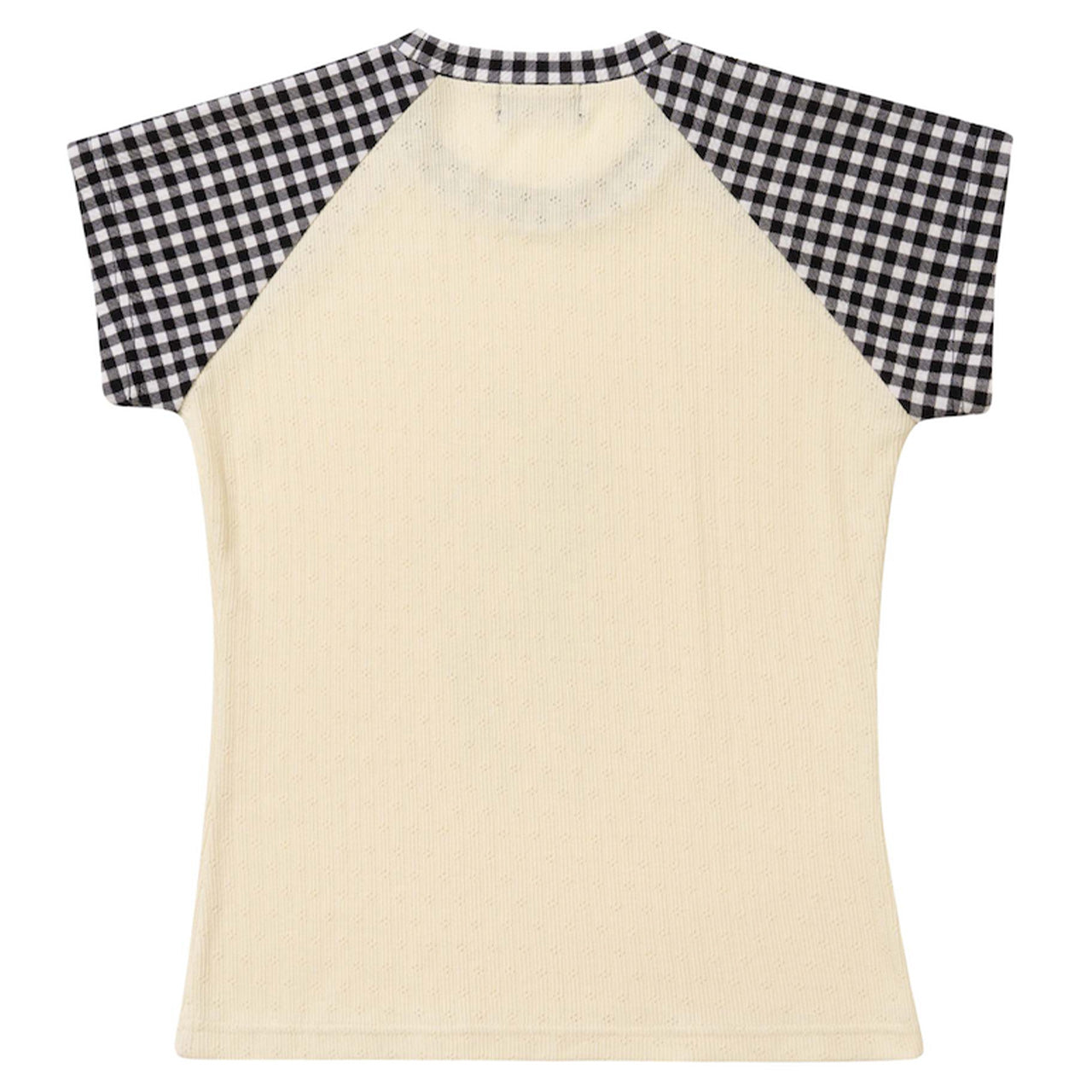 MOMENTEL LOVE STORY CHECK T-SHIRT