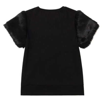MOMENTEL THREE RIBBON BLACK FULL T-SHIRT