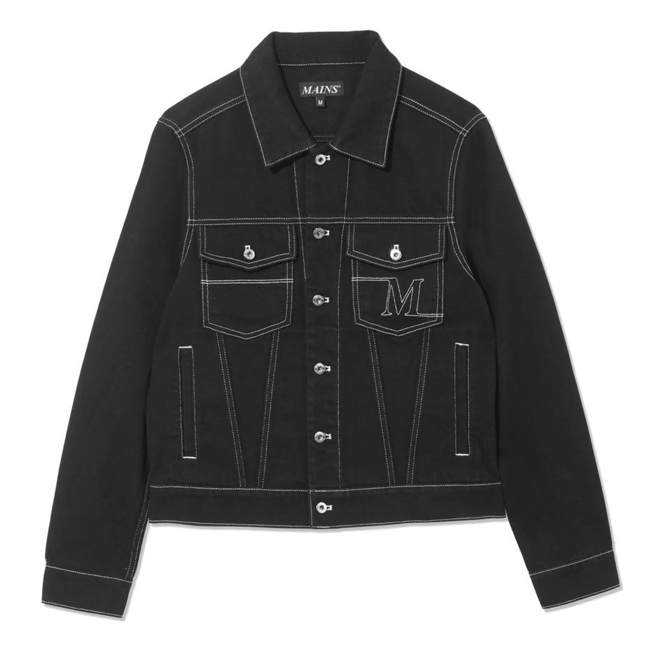 MAINS BLACK DENIM JACKET