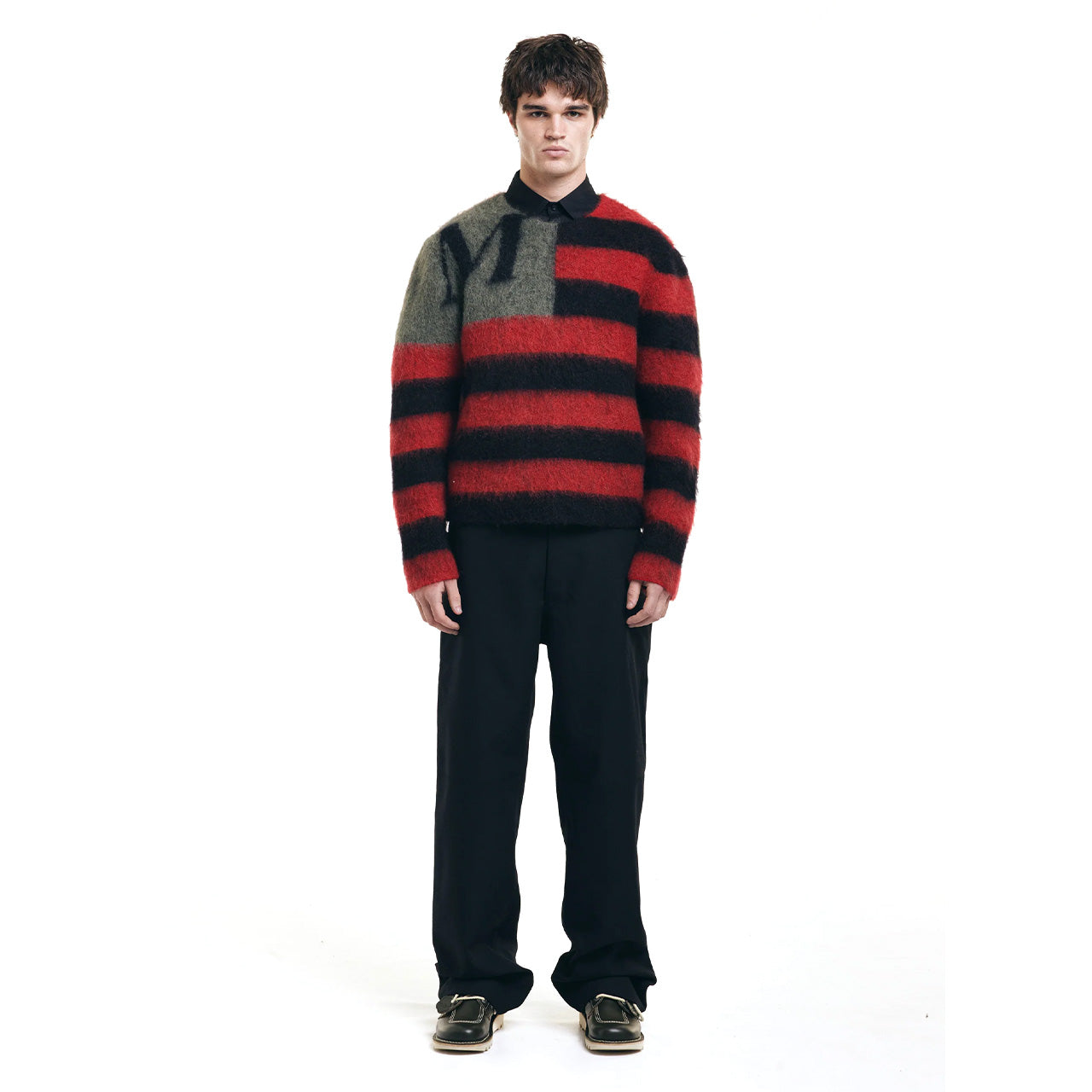 MAINS FLAG MOHAIR JUMPER