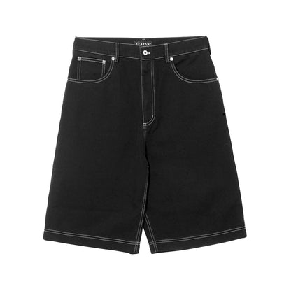 MAINS BLACK DENIM SHORTS