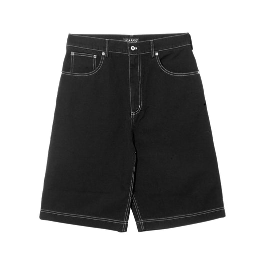MAINS BLACK DENIM SHORTS