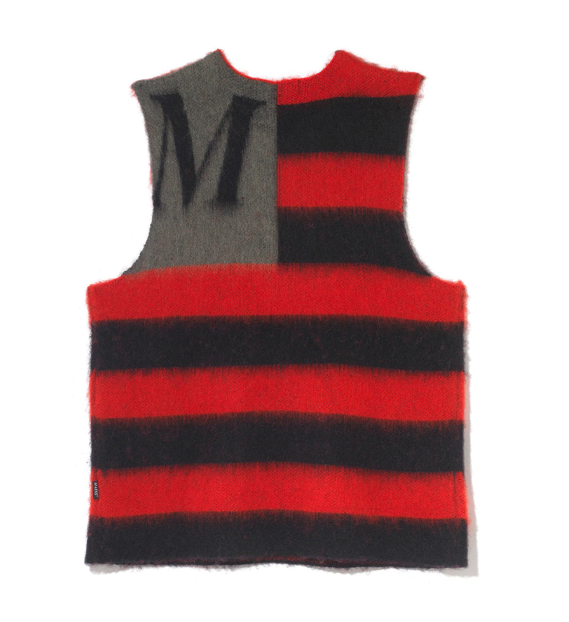 MAINS MOHAIR FLAG KNIT VEST