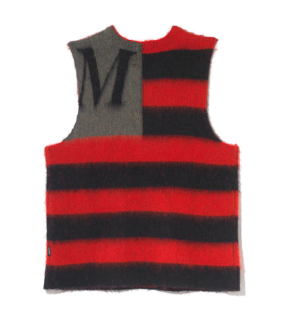 MAINS MOHAIR FLAG KNIT VEST