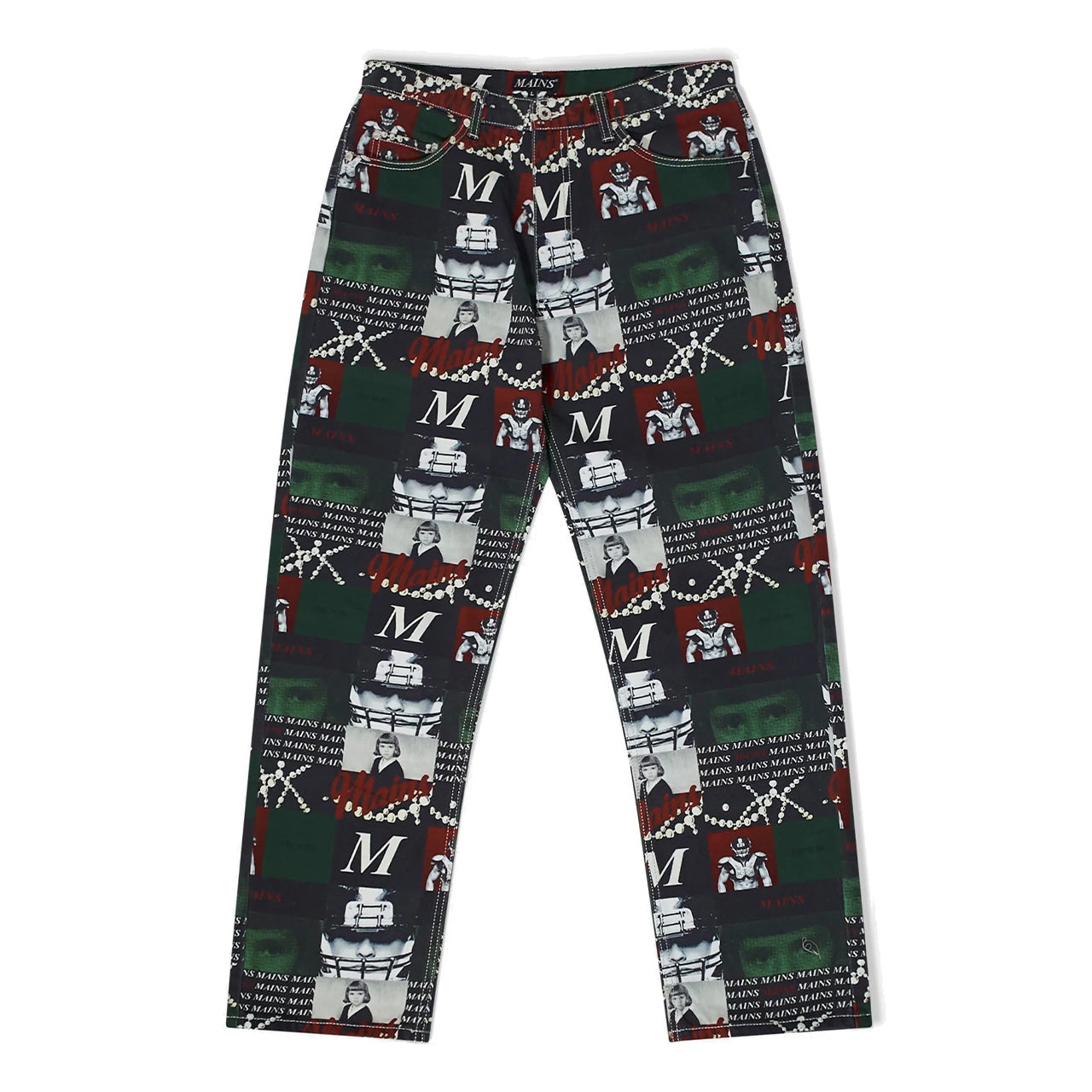 MAINS GREEN YEARBOOK JEANS