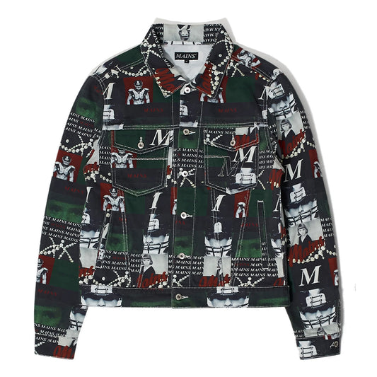MAINS GREEN YEARBOOK DENIM JACKET