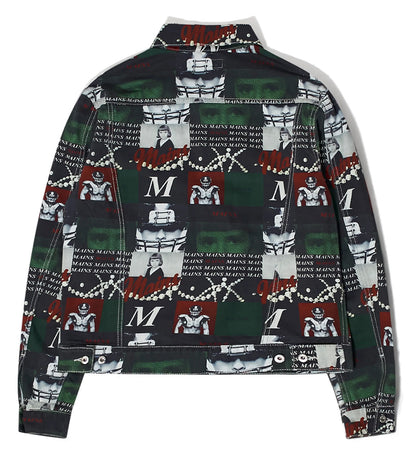MAINS GREEN YEARBOOK DENIM JACKET