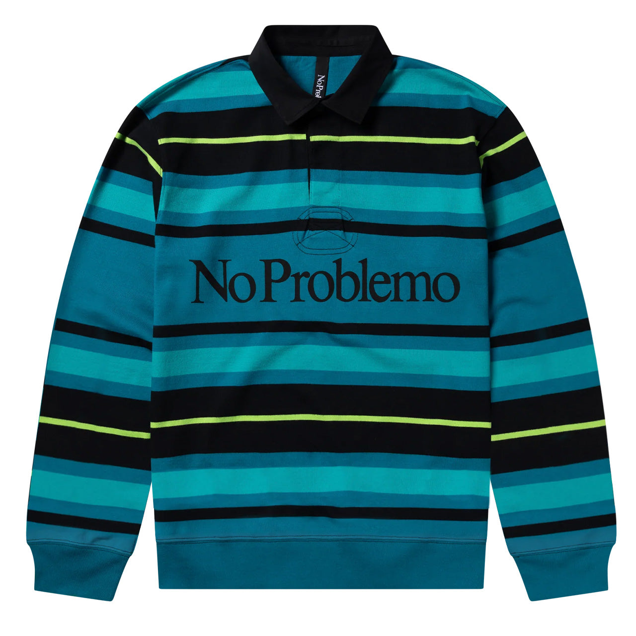 NO PROBLEMO STRIPED LS RUGBY SHIRT
