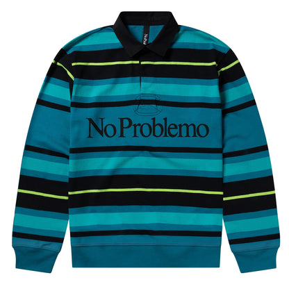NO PROBLEMO STRIPED LS RUGBY SHIRT