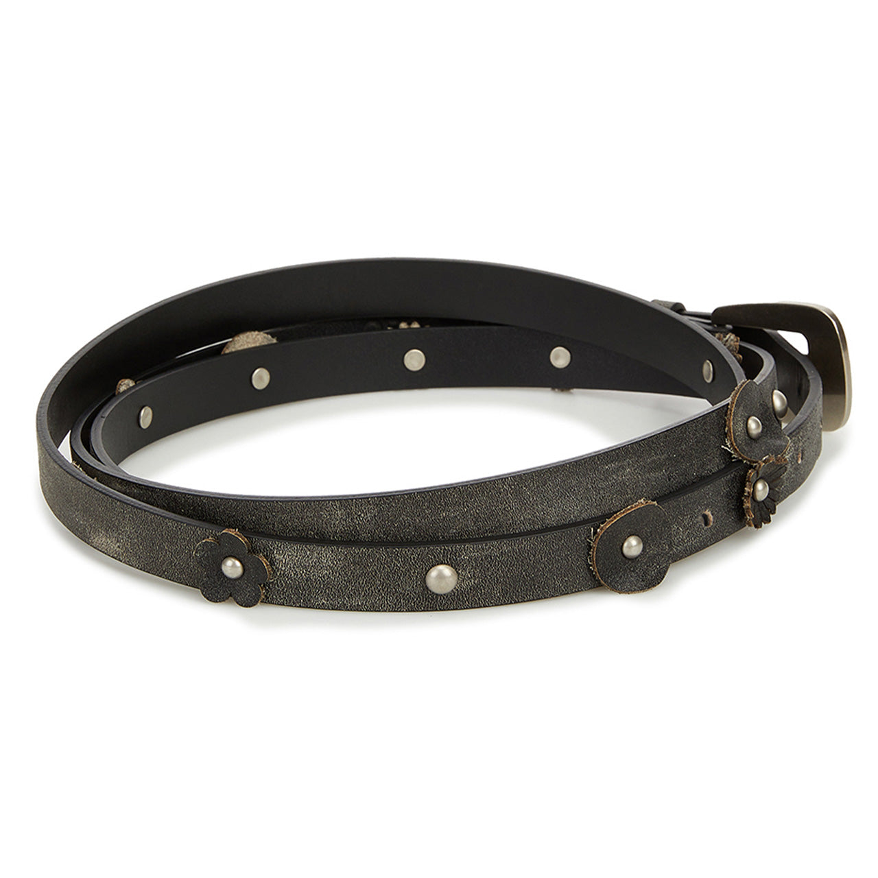 OPEN YY WRAP AROUND FLOWER-STUD BELT