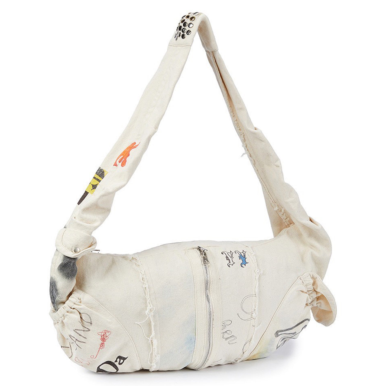 OPEN YY  YY GRAPHIC CARGO MESSENGER BAG
