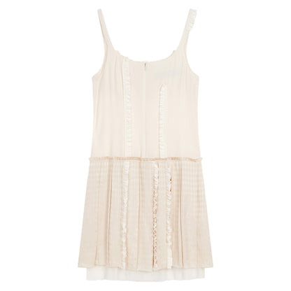 OPEN YY FLAPPER PLEATS DRESS