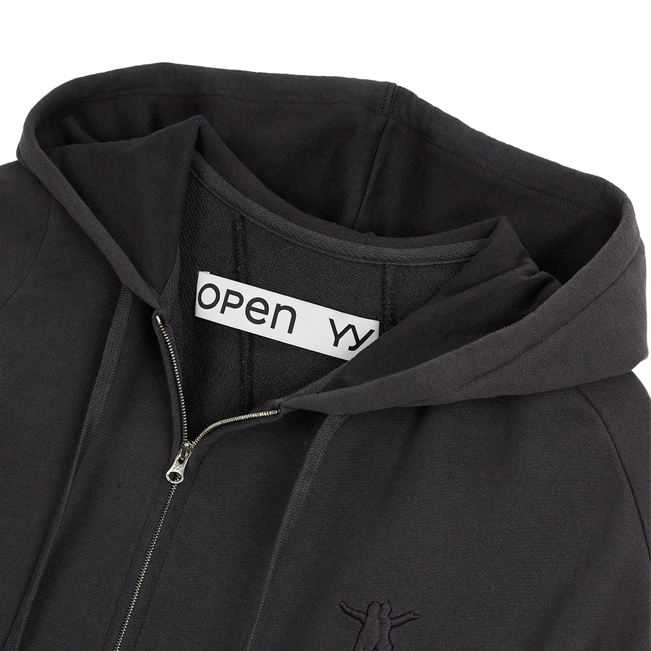 OPEN YY SLANT ZIP HOODIE